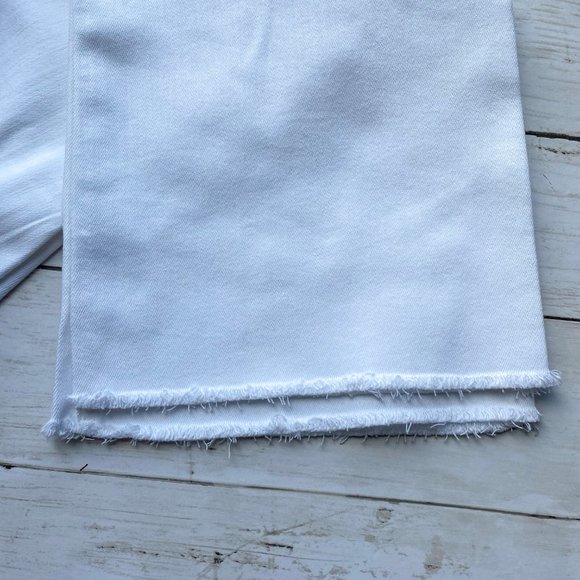 J. Jill Kick Flare Raw Hem Cropped Jeans - Picture 4 of 10